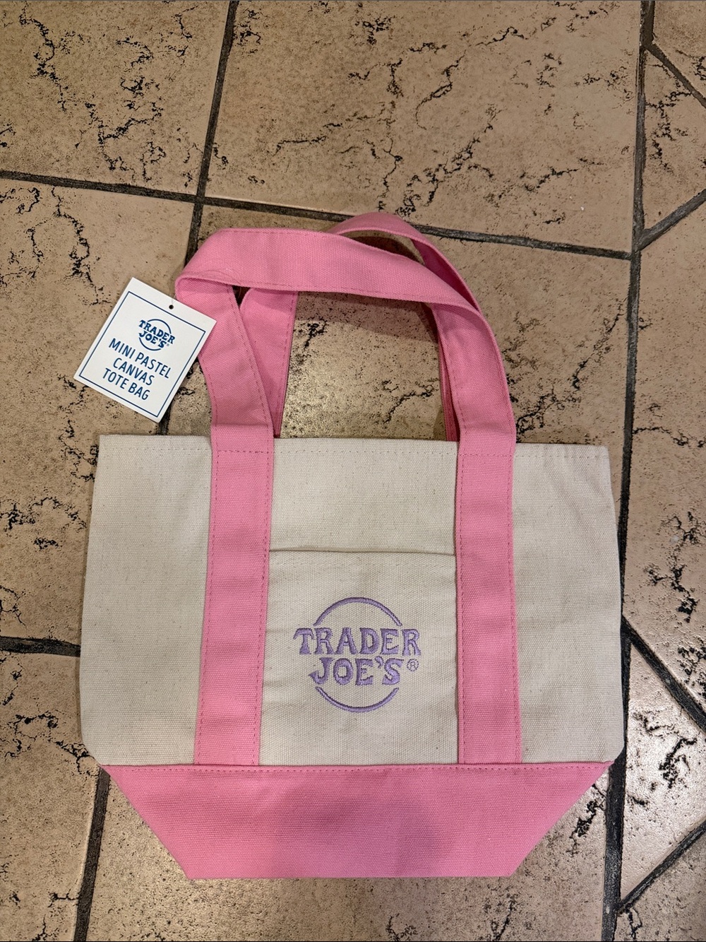Trader Joe’s Mini Pastel Tote Bag